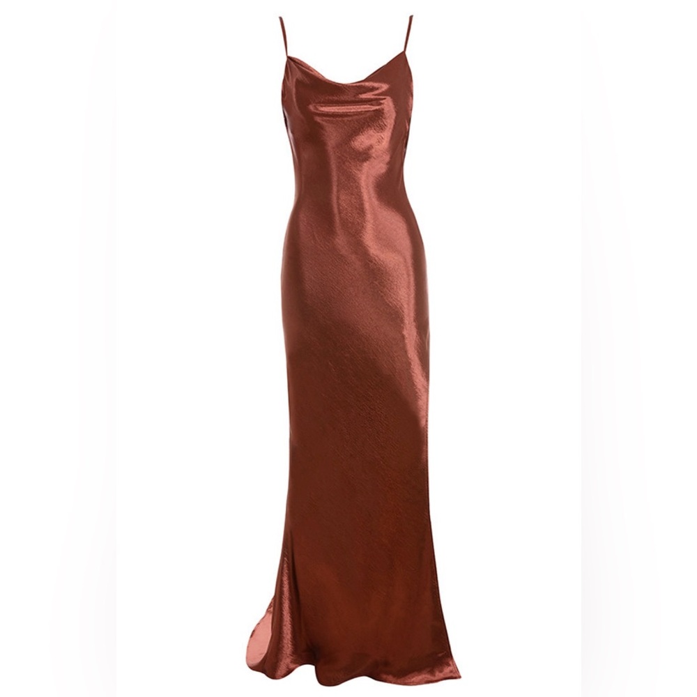 House of CB Strapless Copper Dress